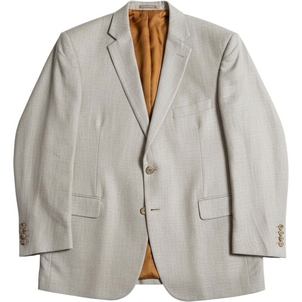 Royal Classic Blazer Mens 54 Beige Two Button Sport Coat Union Made USA